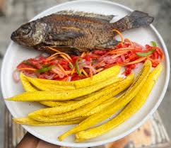 Fried banana-Fish